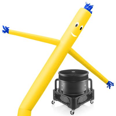 Inflatable HQ Air Inflatable Dancer Tube Puppet Set, 20 ft. Tall with Blower Fan - Yellow