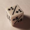 12x Dice Counters/White +1/+1 & Black -1/-1 / for Magic: The Gathering and other games/CCG MTG by quEmpire view 2