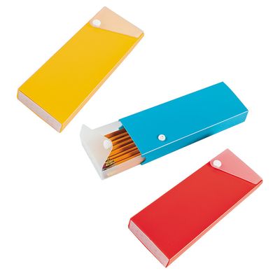 Fun Express Plastic Pencil Boxes - 12 Pieces - Educational And Learning Activities For Kids