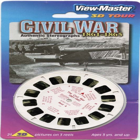 The Civil War - Authentic Stereographs 1861-1865 - Classic ViewMaster - 3 Reels on Card- New