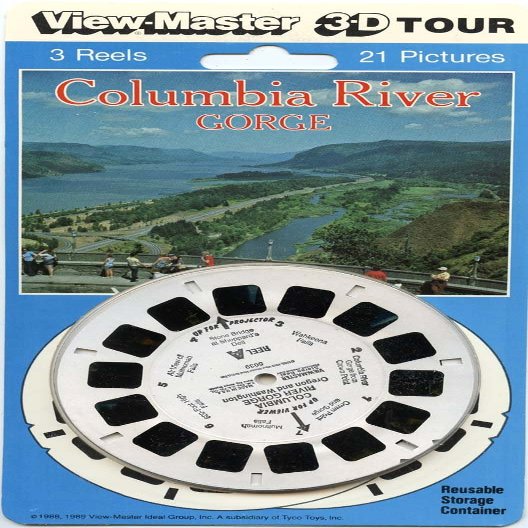 Columbia River Gorge, Oregon and Washington - Classic ViewMaster - 3 Reels on Card - New