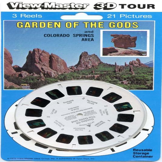 Garden of The Gods and Colorado Springs Area - Classic ViewMaster - 3 Reels