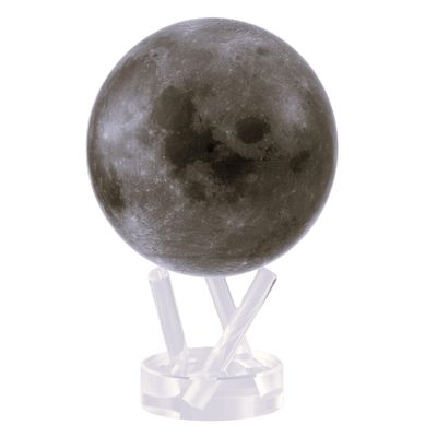 MOVA Moon Globe 6 | Rotating Lunar Globe Powered by Light | No Batteries Needed | Unique Desk Decor or Gift