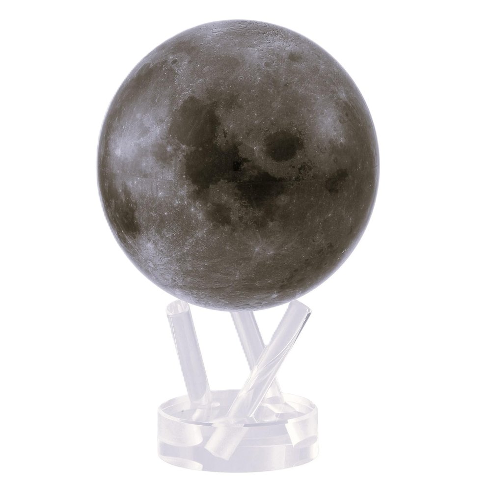 MOVA Moon Globe 6 | Rotating Lunar Globe Powered by Light | No Batteries Needed | Unique Desk Decor or Gift