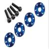 Traxxas Machined Aluminum CS 4 Wheel Nut Washer, 3 x 12mm, Blue view 1