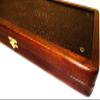 21" Backgammon Board Game Set, Wood & Crocodile Leather, Pieces & Dices view 3
