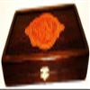 16" Backgammon Board Game Set Dragon, Wood & Crocodile Leather, Pieces & Dices view 2
