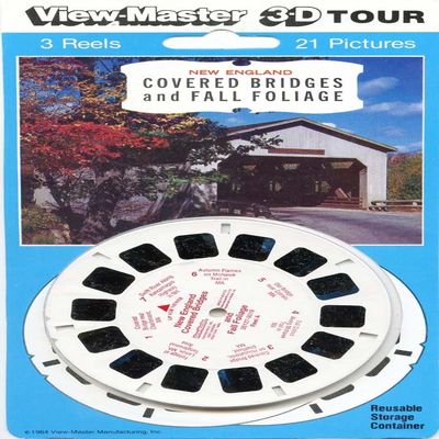 New England Covered Bridges and Fall Foliage - Classic ViewMaster - 3 Reels - New
