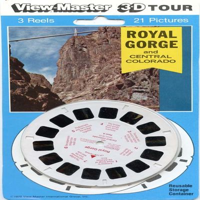 Royal Gorge and Central Colorado - Classic ViewMaster - 3 Reels on Card - New