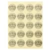 Okina AZPS1433 Crown Stickers, PS1433, 1 Pack (20 Stickers x 6 Sheets) x 5 Sets view 2