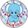 Okina AZPS748 Hologram Stickers, Elephant PS748, 1 Pack (24 Stickers x 2 Stickers) x 5 Sets view 4