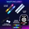 UltraPoi HelixPoi Set w/Non-LED Knob Handles - 70+ Color Modes - LED Poi Glow Stick Lights w/Soft Durable Cases & Adjustable Leashes - Ideal Flow Arts for Music Festivals, Parties & Raves view 4