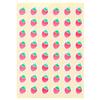 Okina AZPS1168 Fruit Stickers, Strawberries, PS1168 (48 Pieces x 5 Sheets) x 5 Sets view 2