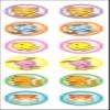 Okina Pet Seal PS255 AZPS255 1 Pack (24 Pieces x 5 Sheets) x 5 Sets view 3