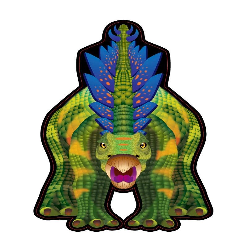 WindNSun Stegosaurus Rip-Stop Nylon Kite, 49 Inches Tall