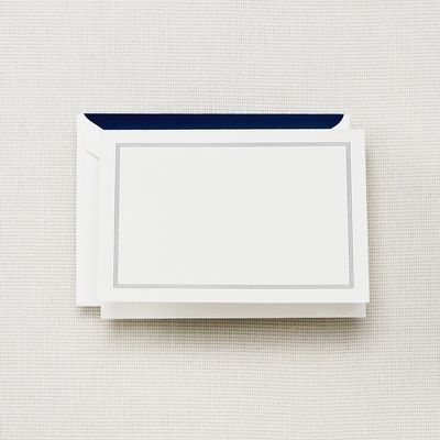 Crane & Co. Navy Triple Hairline Note