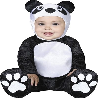 GUIRCA SL. - 82627 Baby Panda Costumes 12-24 Months, Black and White, 1-2 Years, 81095