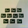 10 x Dad themed stencils for glitter tattoos / cakes / many other uses Fathers Day + 10 free mini stencils view 1