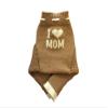 100% merino wool baby soaker diaper cover longies (L, Brown-Natural white) view 1
