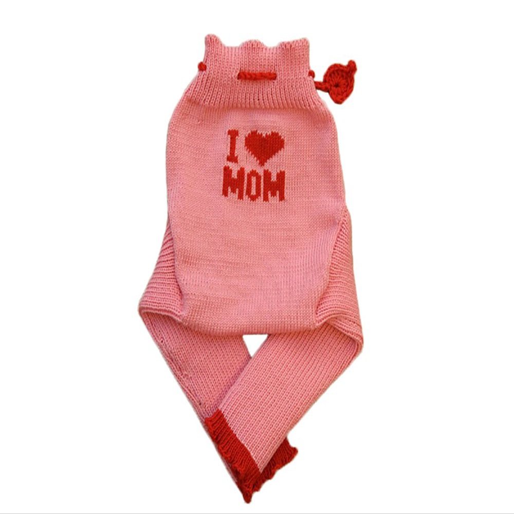 100% merino wool baby soaker diaper cover longies (L, Pink-Red)