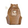 100% merino wool baby knitted soaker diaper cover (L, Brown-Natural white) view 1