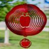 SWEN Products Apple Circle Swirly Metal Wind Spinner view 1