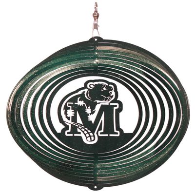 SWEN Products Minot State Beavers Circle Swirly Metal Wind Spinner