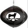SWEN Products Icelandic Sheepdog Circle Swirly Metal Wind Spinner view 1