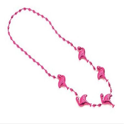 Creative Converting 12 Count Bead Necklaces with Flamingo
