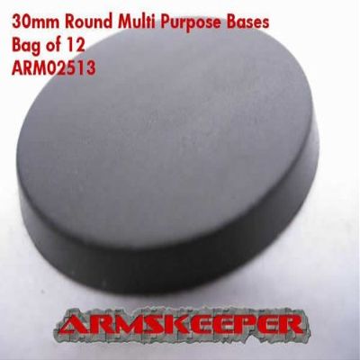 Round 30mm Multi Purpose Bases (12)