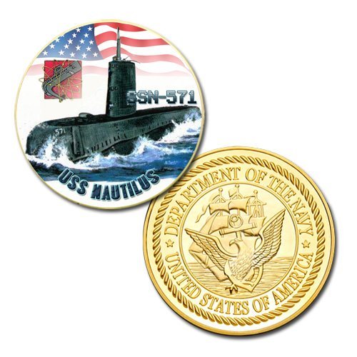 U.S Navy USS Nautilus (SSN-571) printed Challenge coin