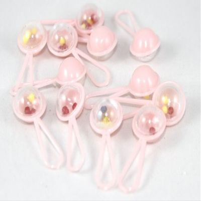 Pink 1.5" Baby Rattle Shower Favors 144 Pieces