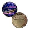 USAAF P-38 Lighting Colorzied Printed Challeng Coin view 1