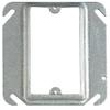 1-Gang Square Mud Ring- Silver view 1