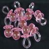 1.5" Pink Acrylic Baby Pacifier Baby Shower Favors - 48 Pieces view 1