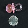 1.5" Pink Acrylic Baby Pacifier Baby Shower Favors - 48 Pieces view 2