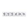 Koplow Games d6 20mm Number Dice 1-6 & 7-12 - Sign Language (6) view 2