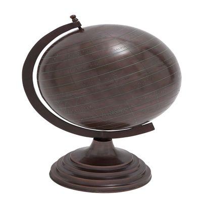 Deco 79 Metal Globe, 13 by 19-Inch