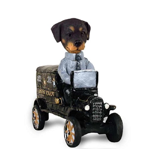 Collectible Rottweiler Paddy Wagon Figurine by The Doogies