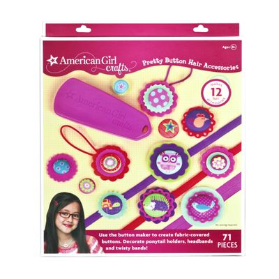 American Girl Crafts Pretty Button Hair Accessories