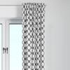 Bacati - Single Light Filtering Curtain Panel Large Dots Grey view 1