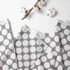 Bacati - Single Light Filtering Curtain Panel Large Dots Grey view 2