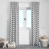 Bacati - Single Light Filtering Curtain Panel Large Dots Grey view 3