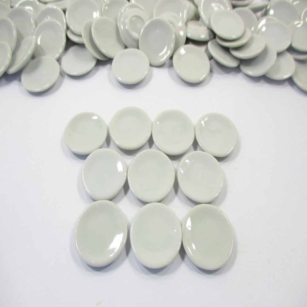 10x20mm White Round Plate Dish Dollhouse Miniature Ceramic Kitchenware 10822