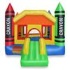 Cloud 9 Mini Crayon Bounce House with Slide, Inflatable Bouncer for Kids, Without Blower view 2