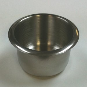 1 Stainless Steel Drop in Poker Drink Holder Holds Soda Can or Beer Bottle