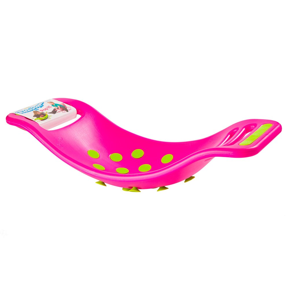 Fat Brain Toys Teeter Popper, Indoor Toddler Sensory Toys for Ages 3 and Up, Pink