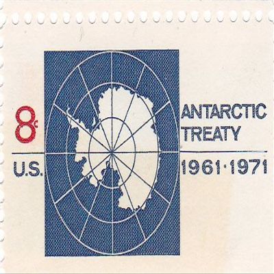 1971 U.S. 8c Stamp Antarctic Treaty Issue, Scott#1431