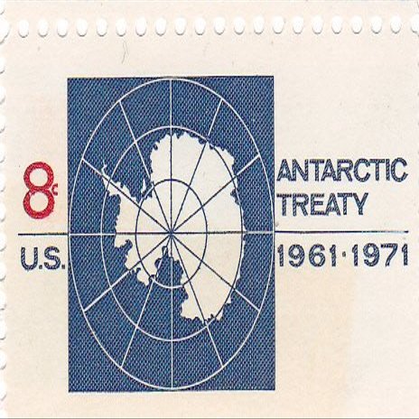 1971 U.S. 8c Stamp Antarctic Treaty Issue, Scott#1431