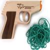 Elastic Precision Model PPK Rubber Band Gun Made from Solid Hardwoods with Rapid-Fire Semi-Automatic Action and Walnut Grips view 1